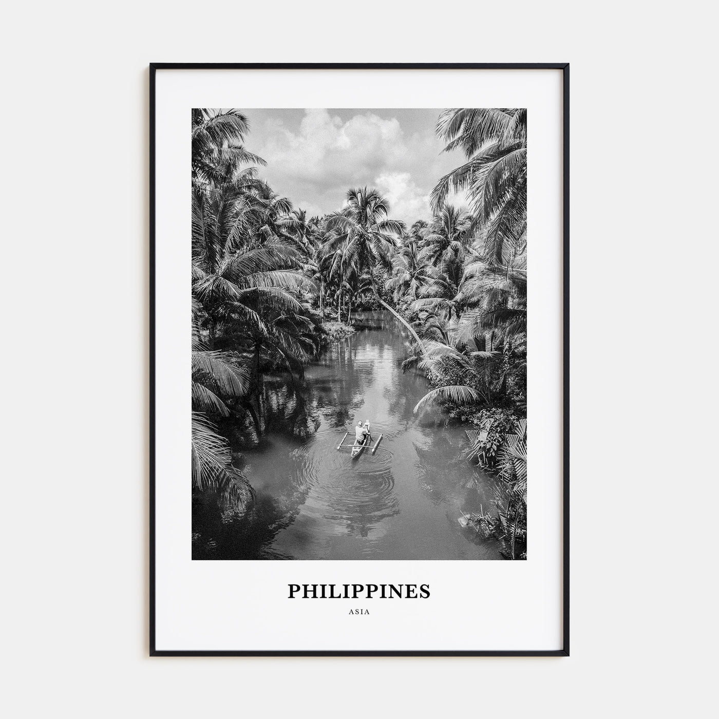 Philippines Portrait B&W No 2 Poster