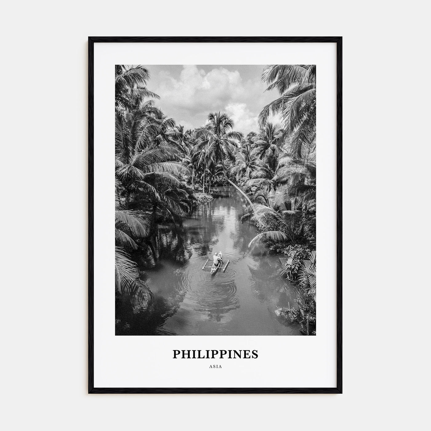 Philippines Portrait B&W No 2 Poster