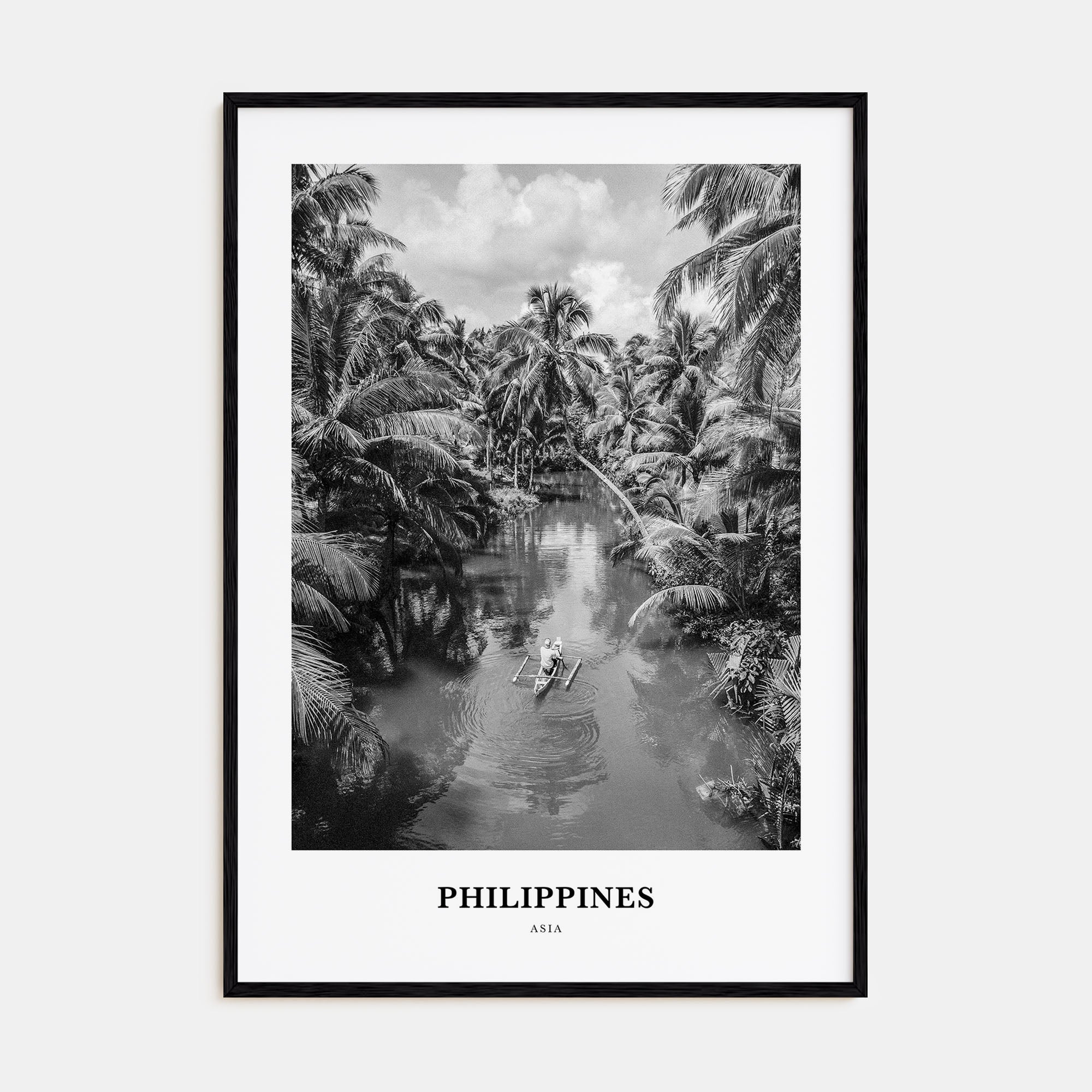 Philippines Portrait B&W No 2 Poster