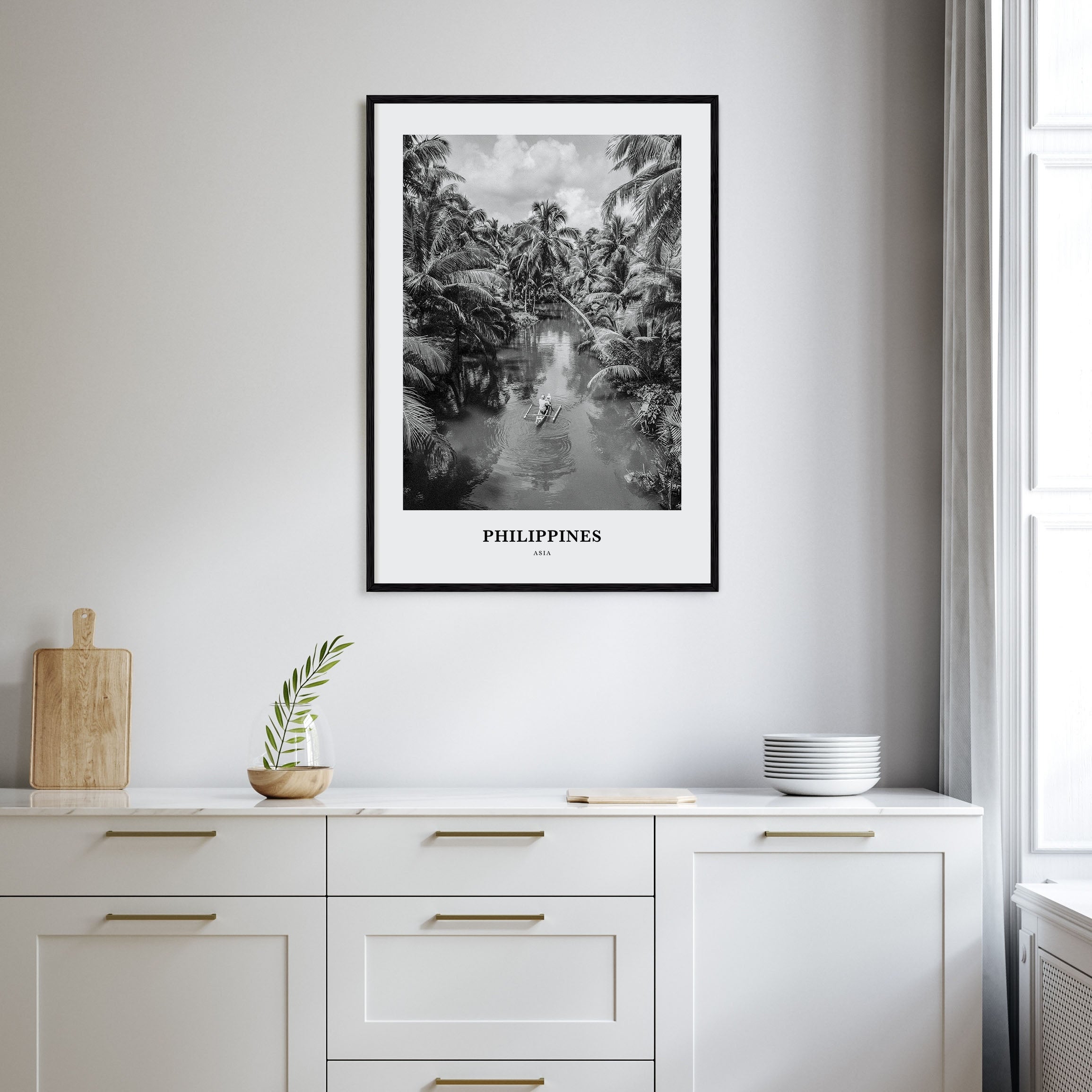 Philippines Portrait B&W No 2 Poster