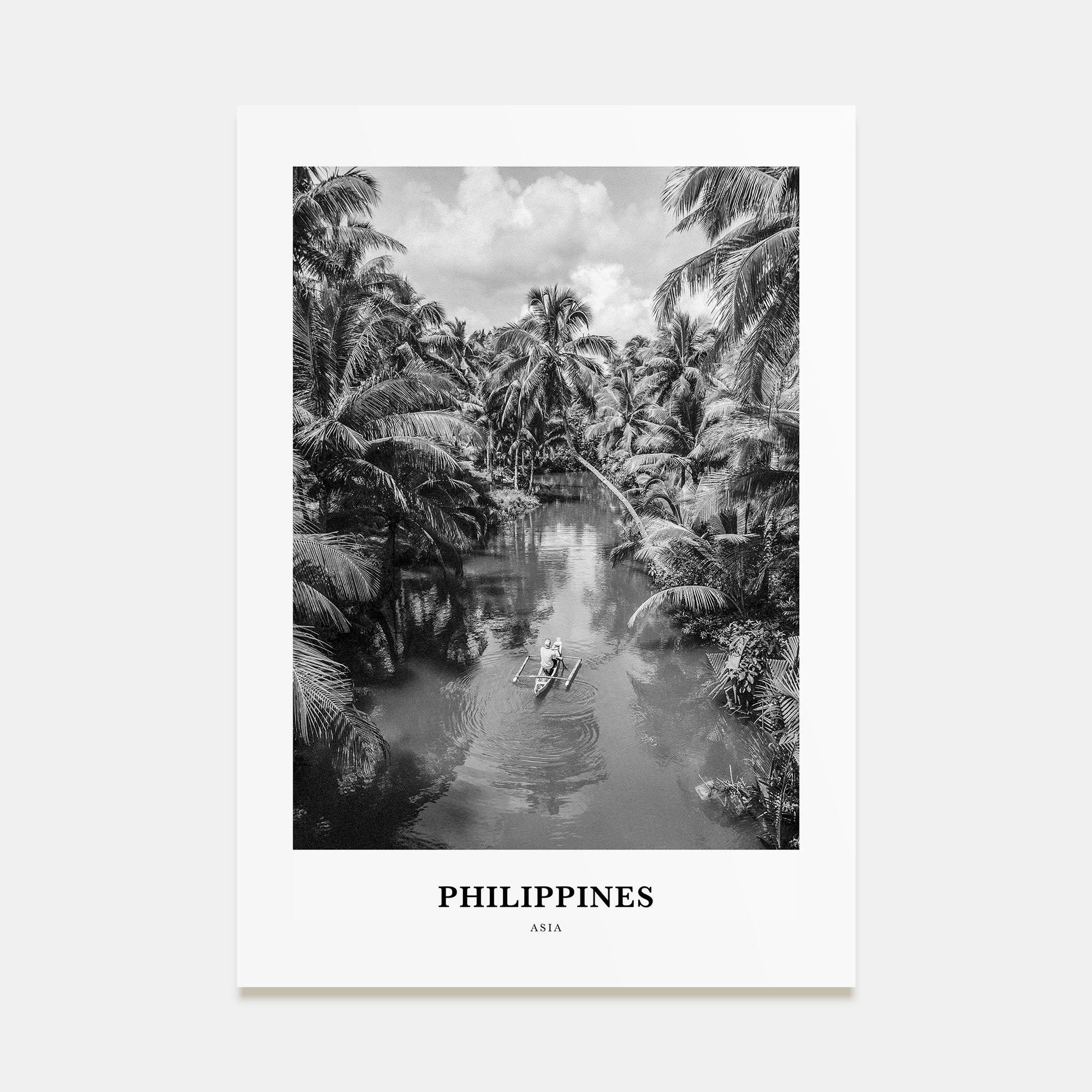 Philippines Portrait B&W No 2 Poster