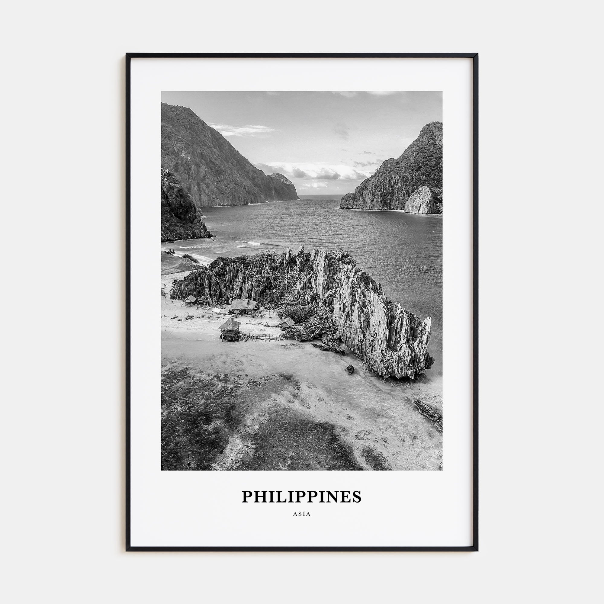 Philippines Portrait B&W No 3 Poster