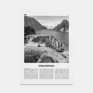 Philippines Travel B&W No 2 Poster