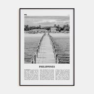 Philippines Travel B&W No 3 Poster