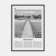 Philippines Travel B&W No 3 Poster