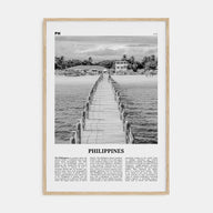 Philippines Travel B&W No 3 Poster