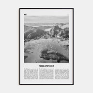 Philippines Travel B&W No 4 Poster