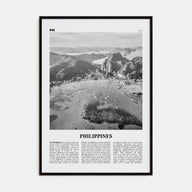 Philippines Travel B&W No 4 Poster