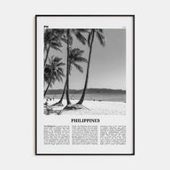 Philippines Travel B&W No 5 Poster