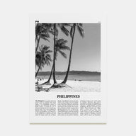 Philippines Travel B&W No 5 Poster