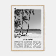 Philippines Travel B&W No 5 Poster
