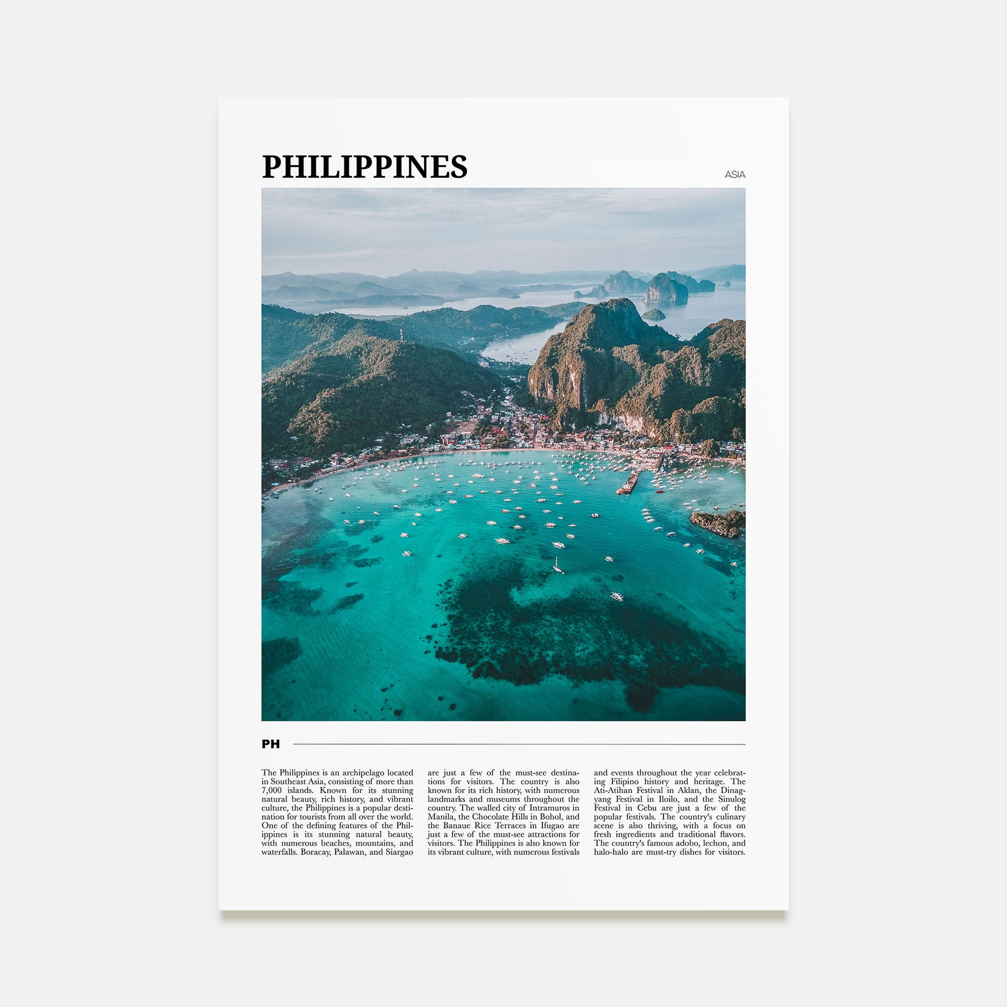 Philippines Travel Color No 1 Poster