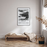 Phillip Island Travel B&W Poster