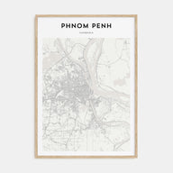 Phnom Penh Map Portrait Poster