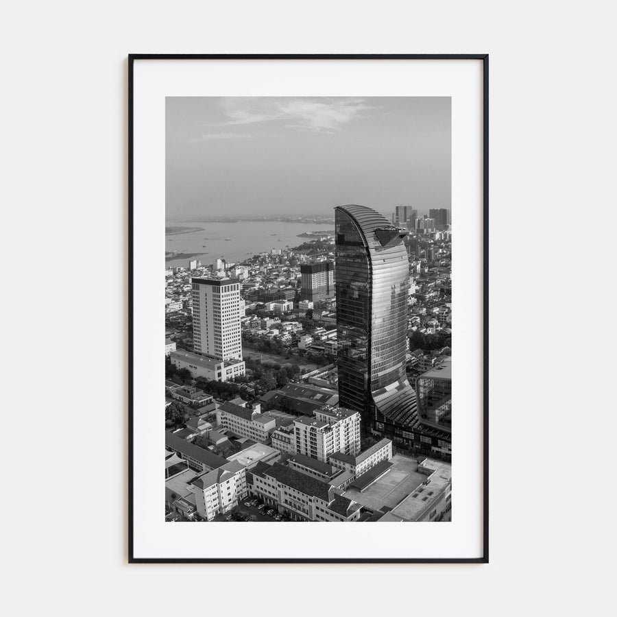 Phnom Penh Photo B&W Poster