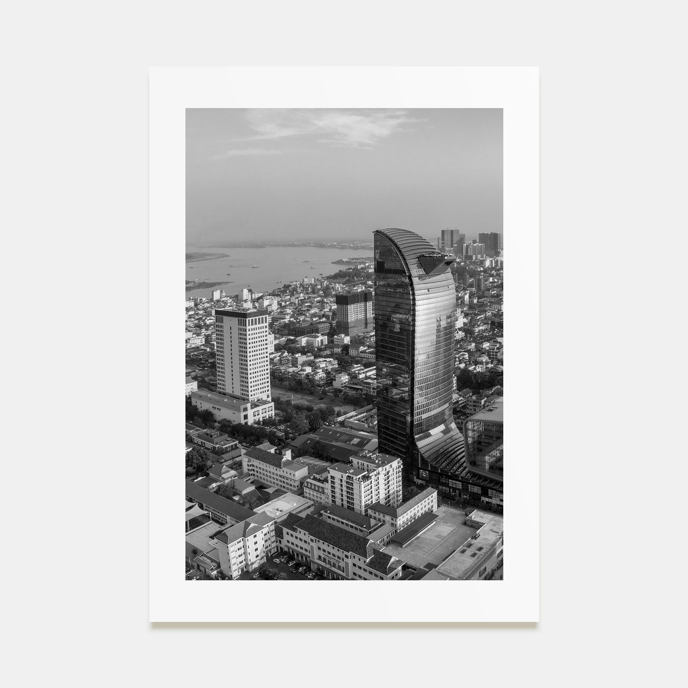 Phnom Penh Photo B&W Poster