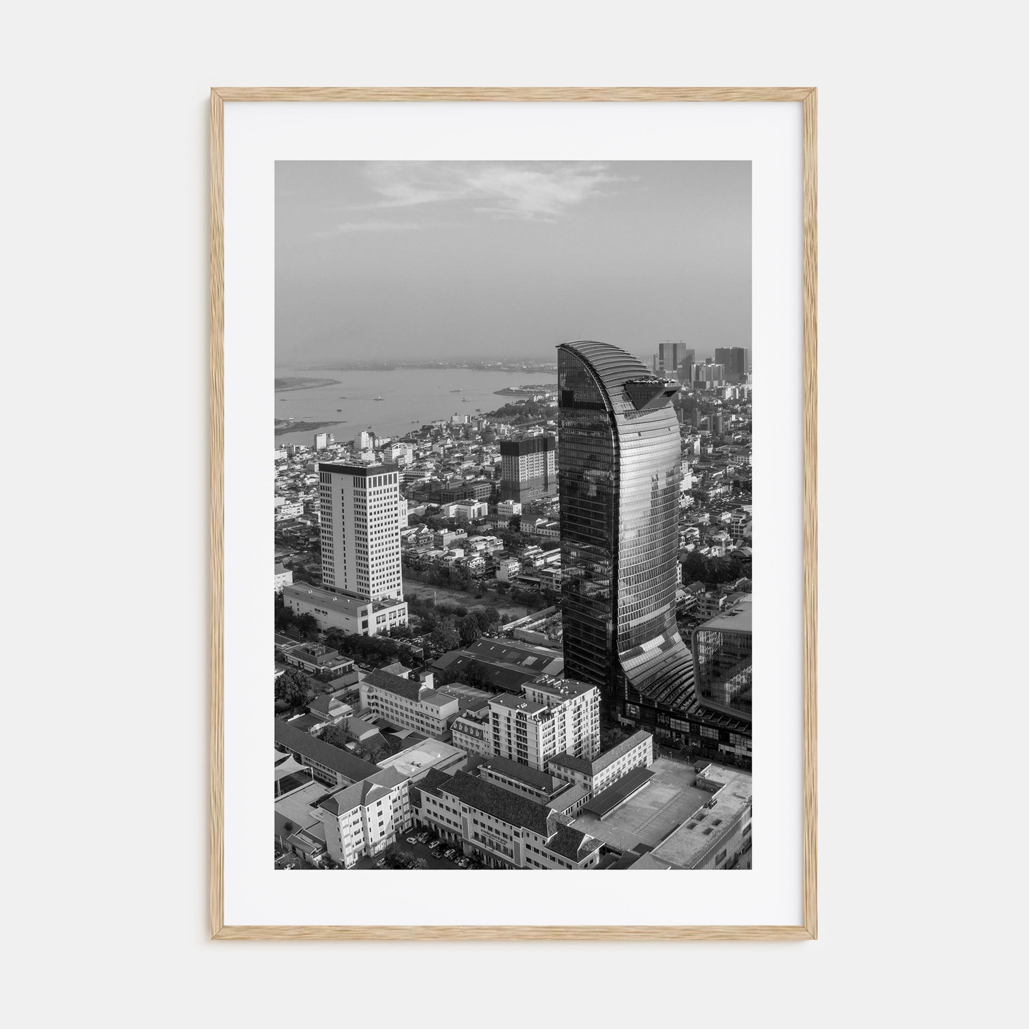 Phnom Penh Photo B&W Poster