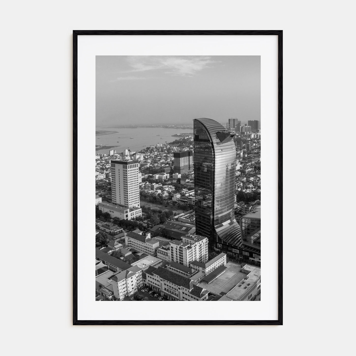 Phnom Penh Photo B&W Poster