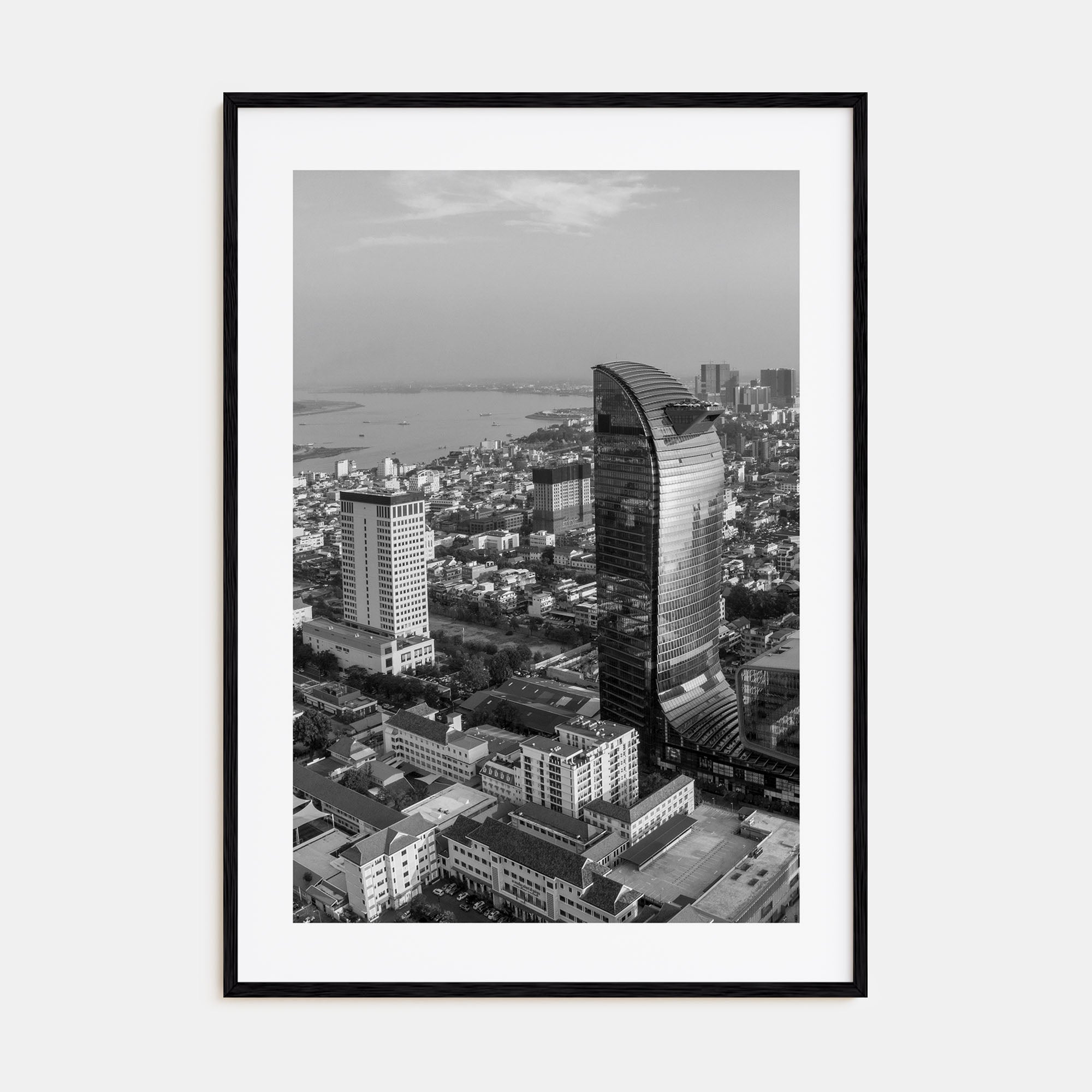 Phnom Penh Photo B&W Poster