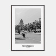 Phnom Penh Portrait B&W Poster