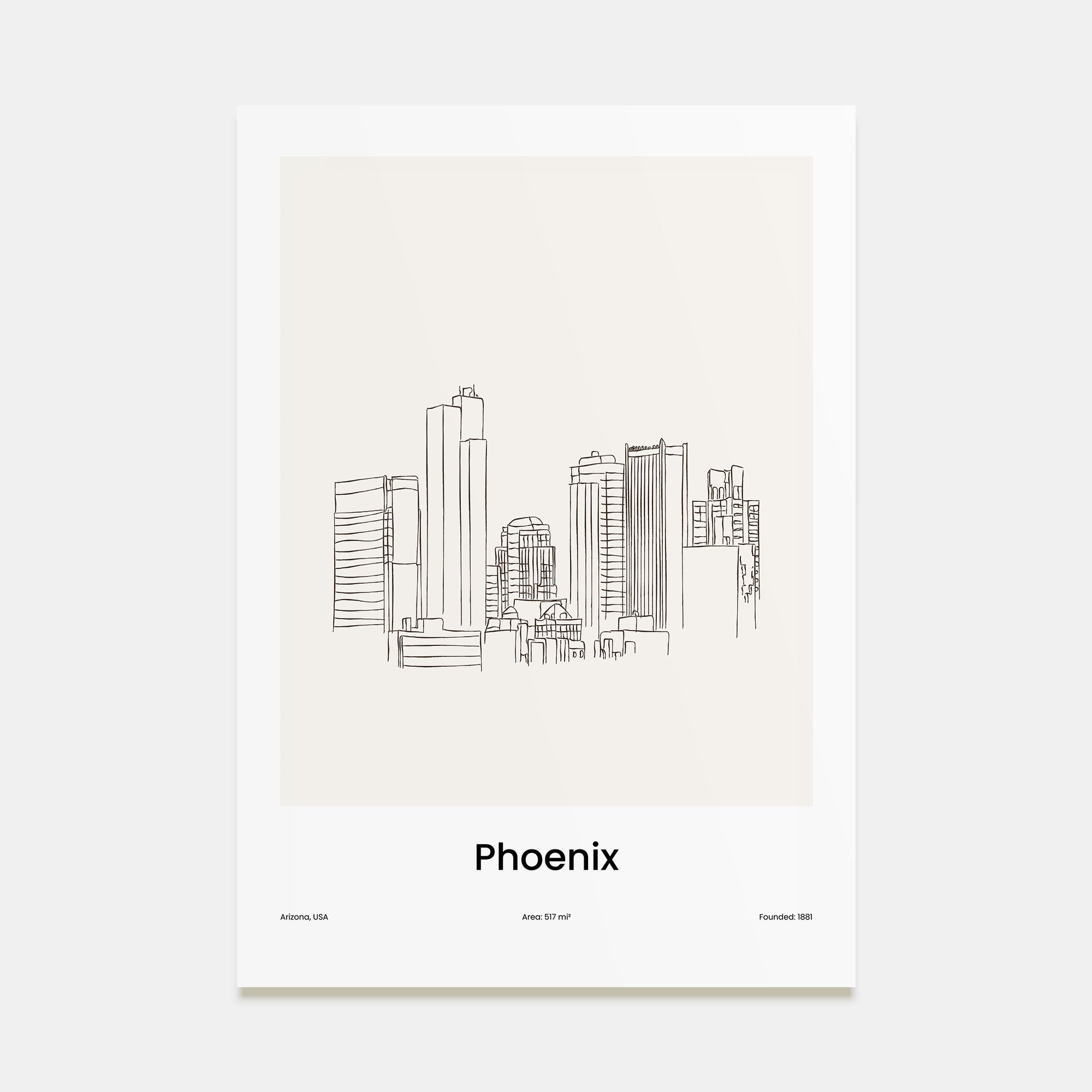 Phoenix Drawn Poster