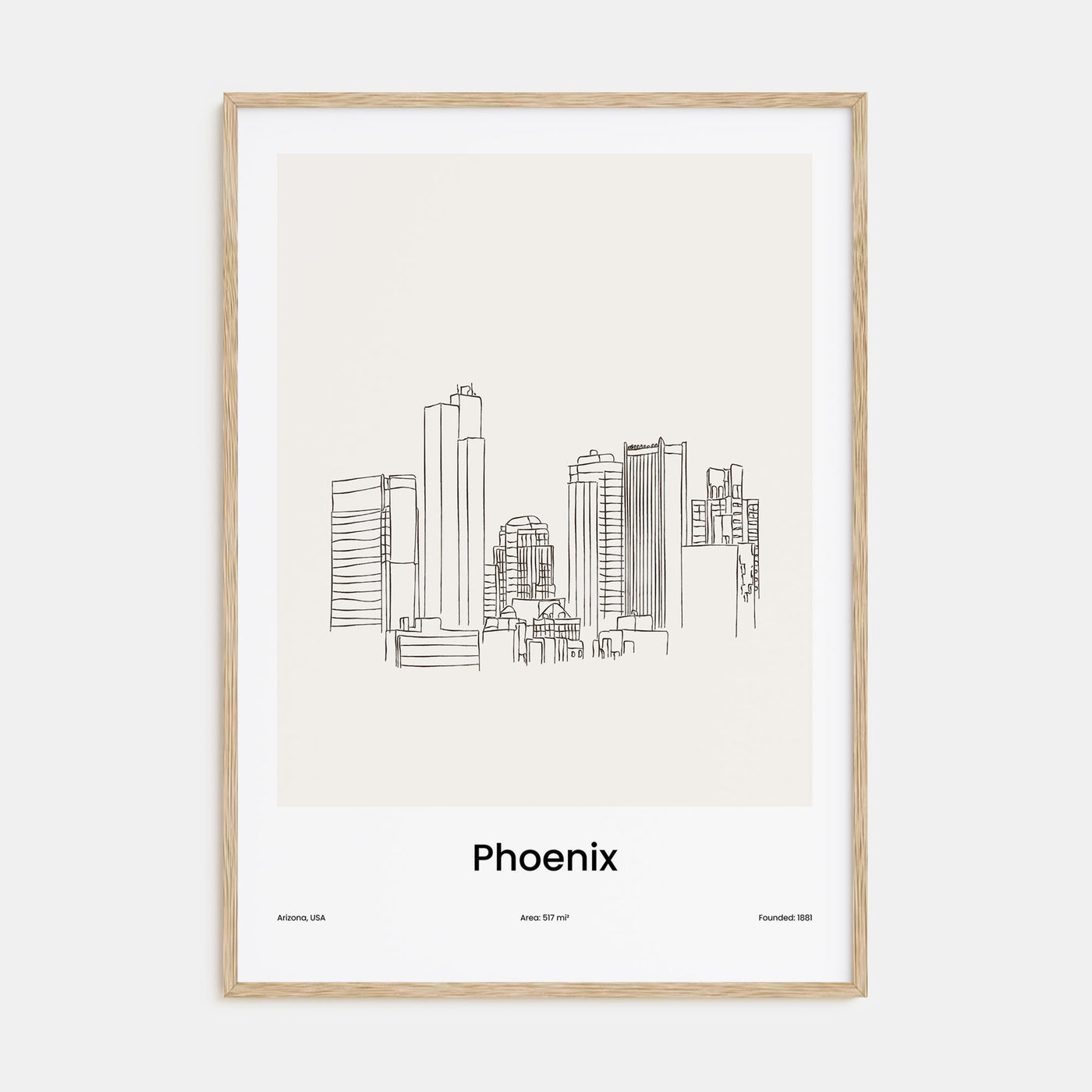 Phoenix Drawn Poster