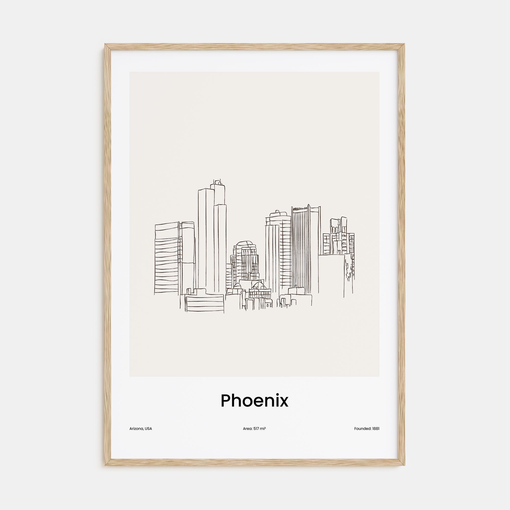 Phoenix Drawn Poster