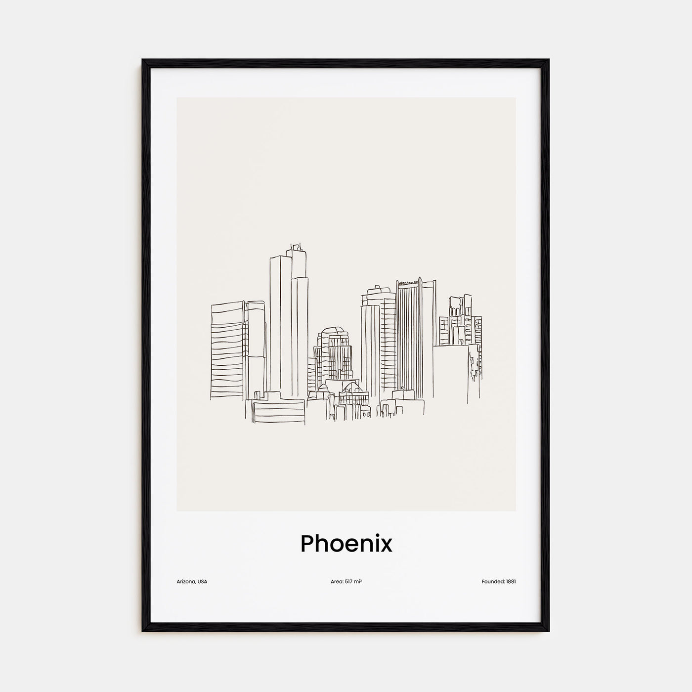 Phoenix Drawn Poster