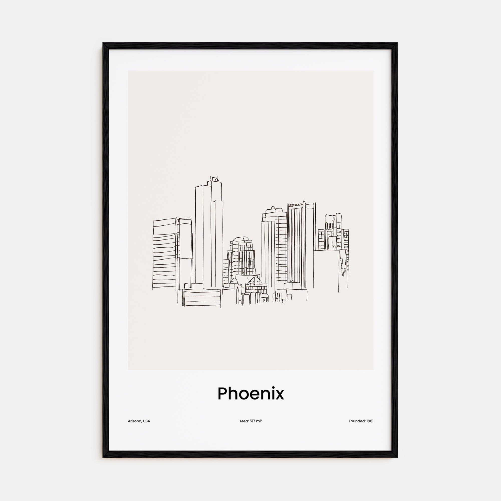 Phoenix Drawn Poster