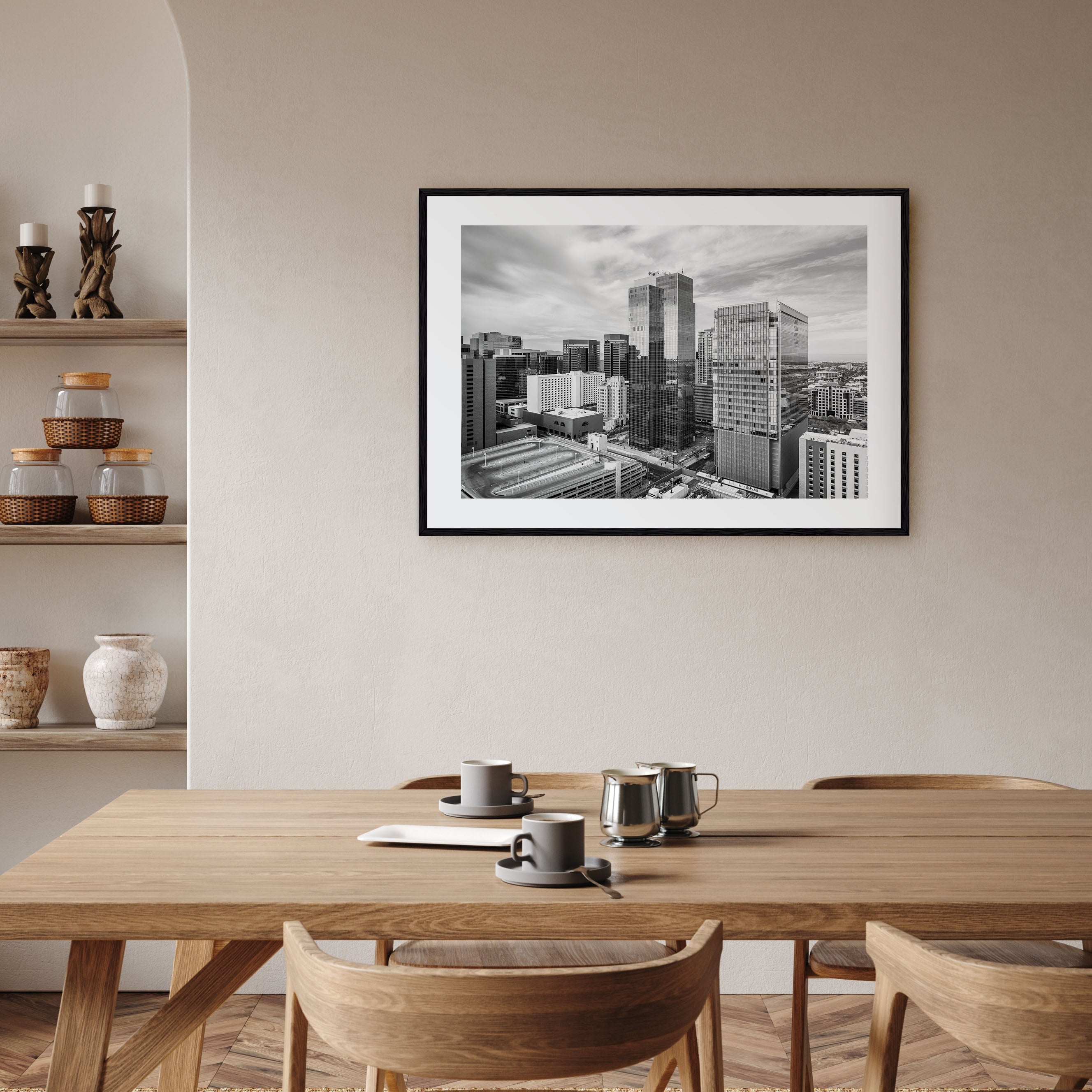 Phoenix Landscape B&W Poster