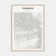 Phoenix Map Portrait Poster