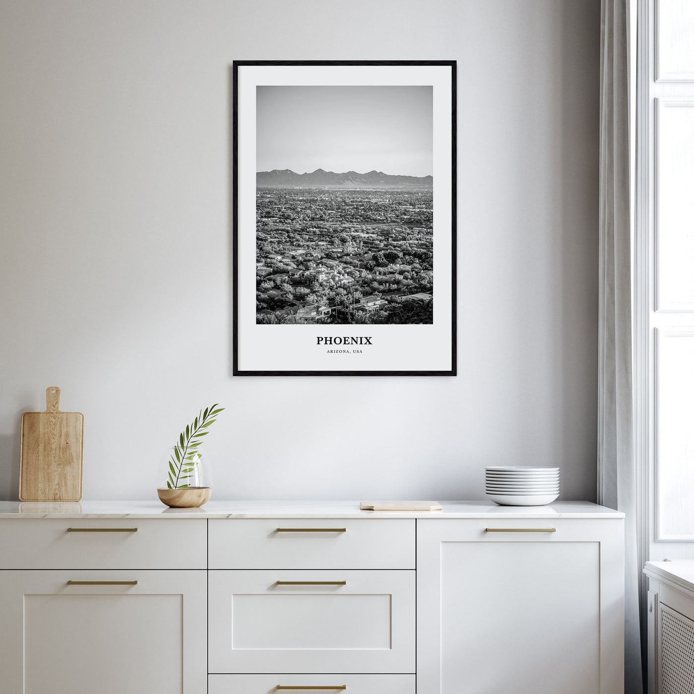 Phoenix Portrait B&W No 1 Poster