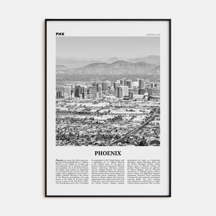 Phoenix Travel B&W No 1 Poster