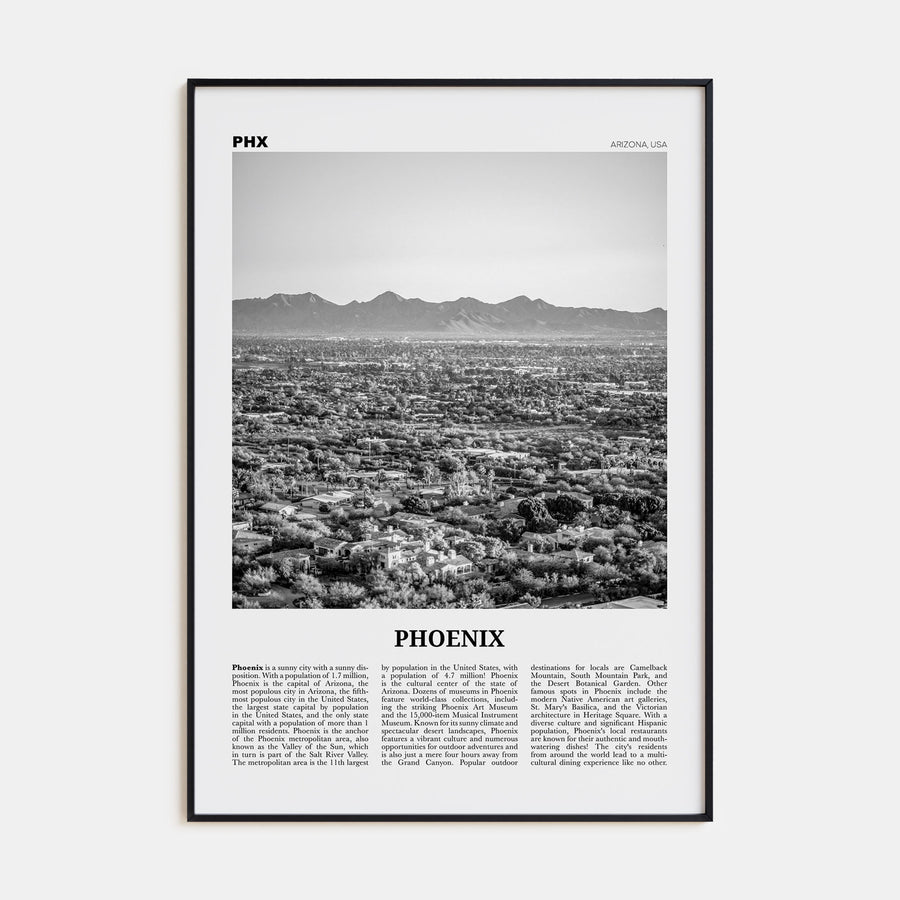 Phoenix Travel B&W No 2 Poster