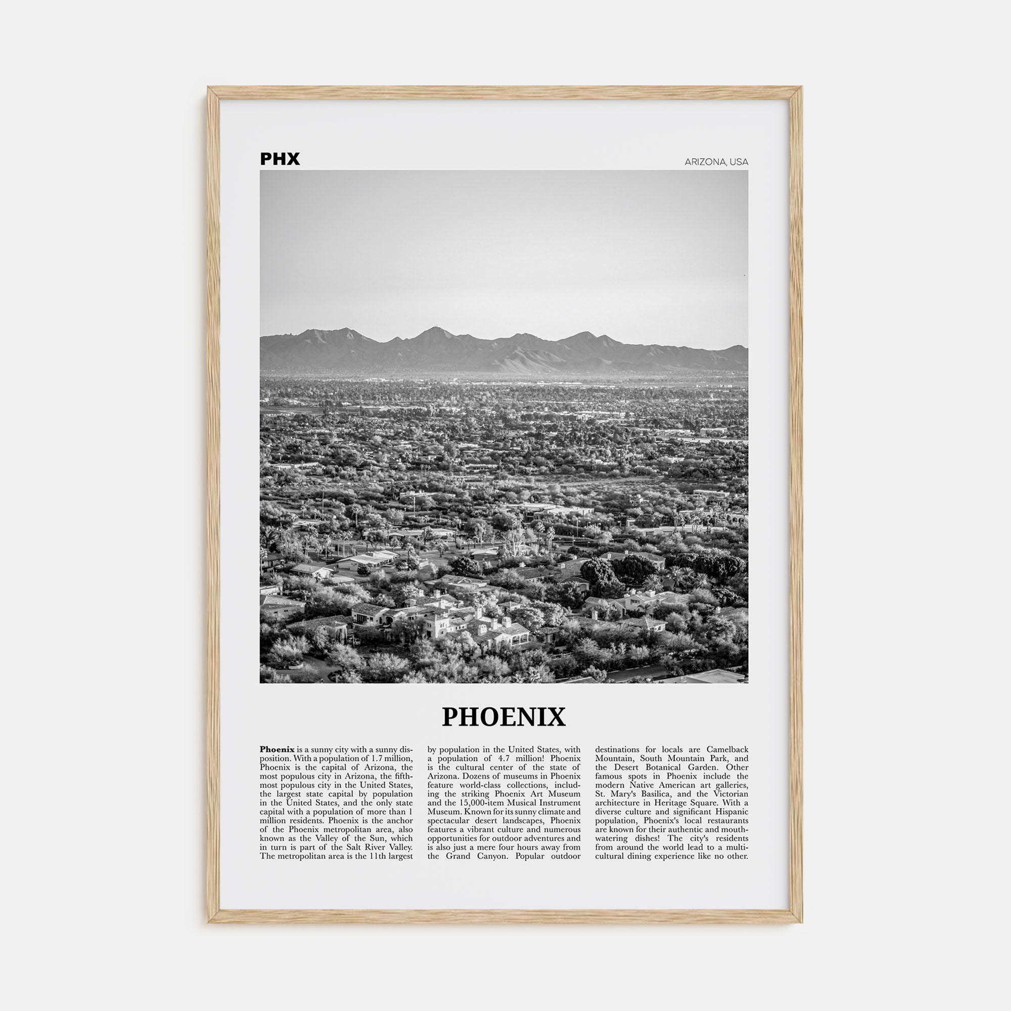 Phoenix Travel B&W No 2 Poster