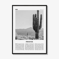 Phoenix Print Black and White No 3, Phoenix Wall Art, Phoenix Poster, Phoenix Photo, Phoenix Wall Décor, Phoenix Map, Arizona, USA