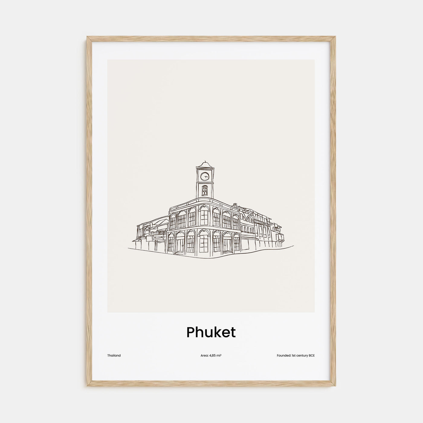 Phuket Drawn Poster