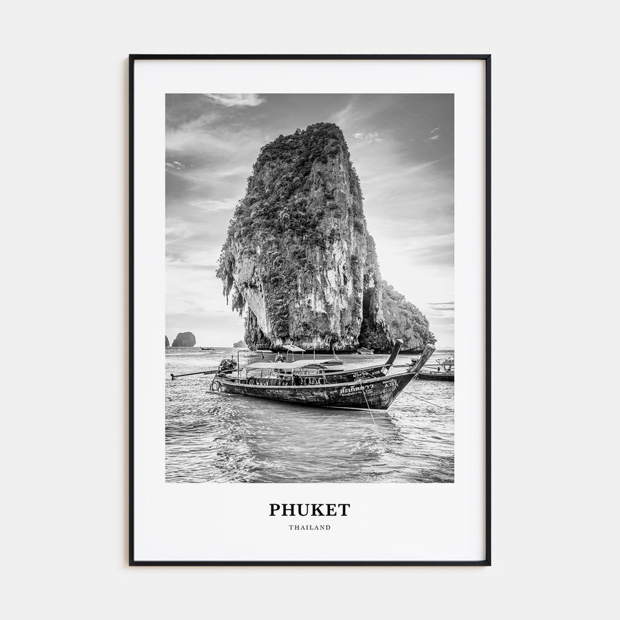 Phuket Portrait B&W Poster