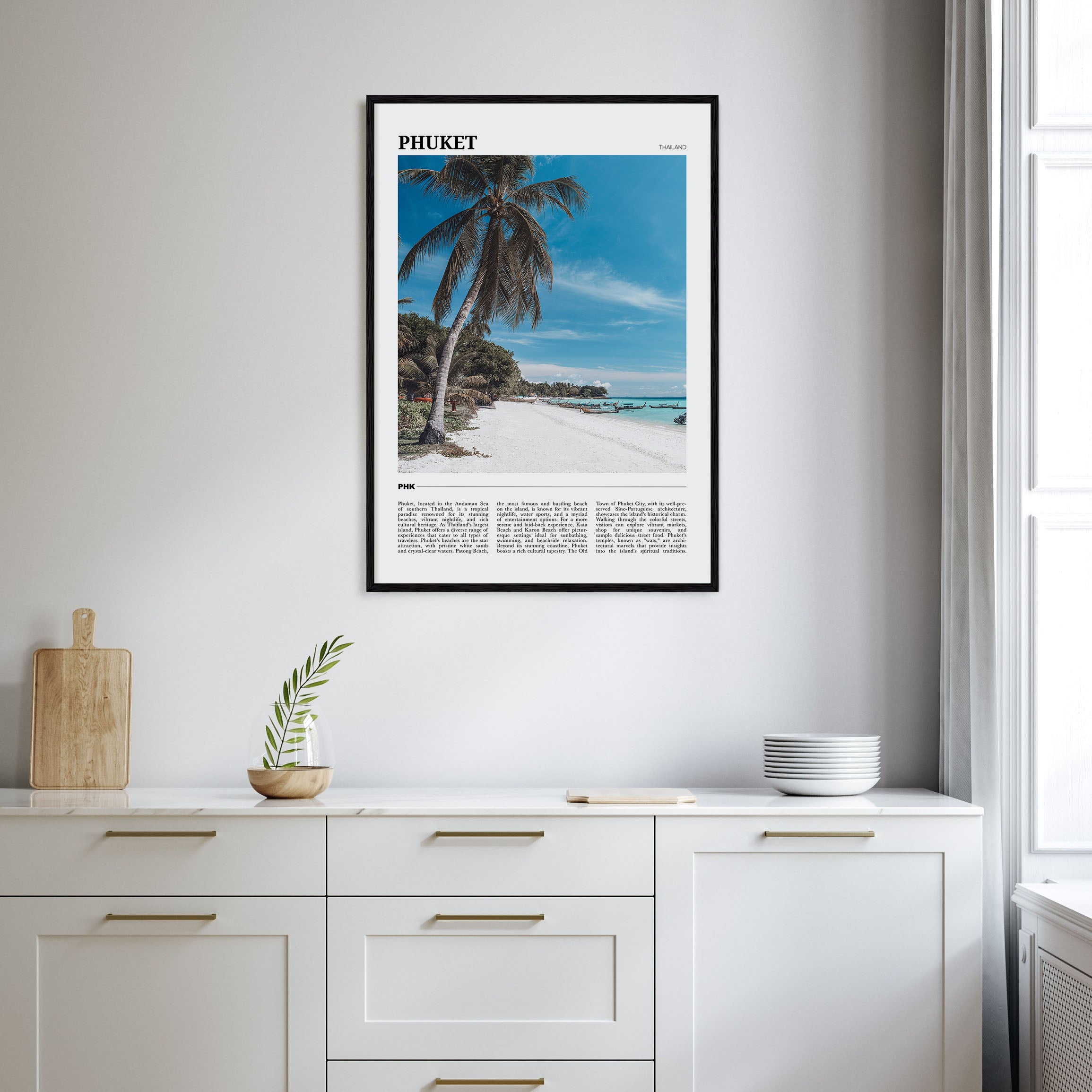 Phuket Travel Color Poster