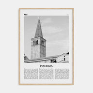 Piacenza Travel B&W Poster