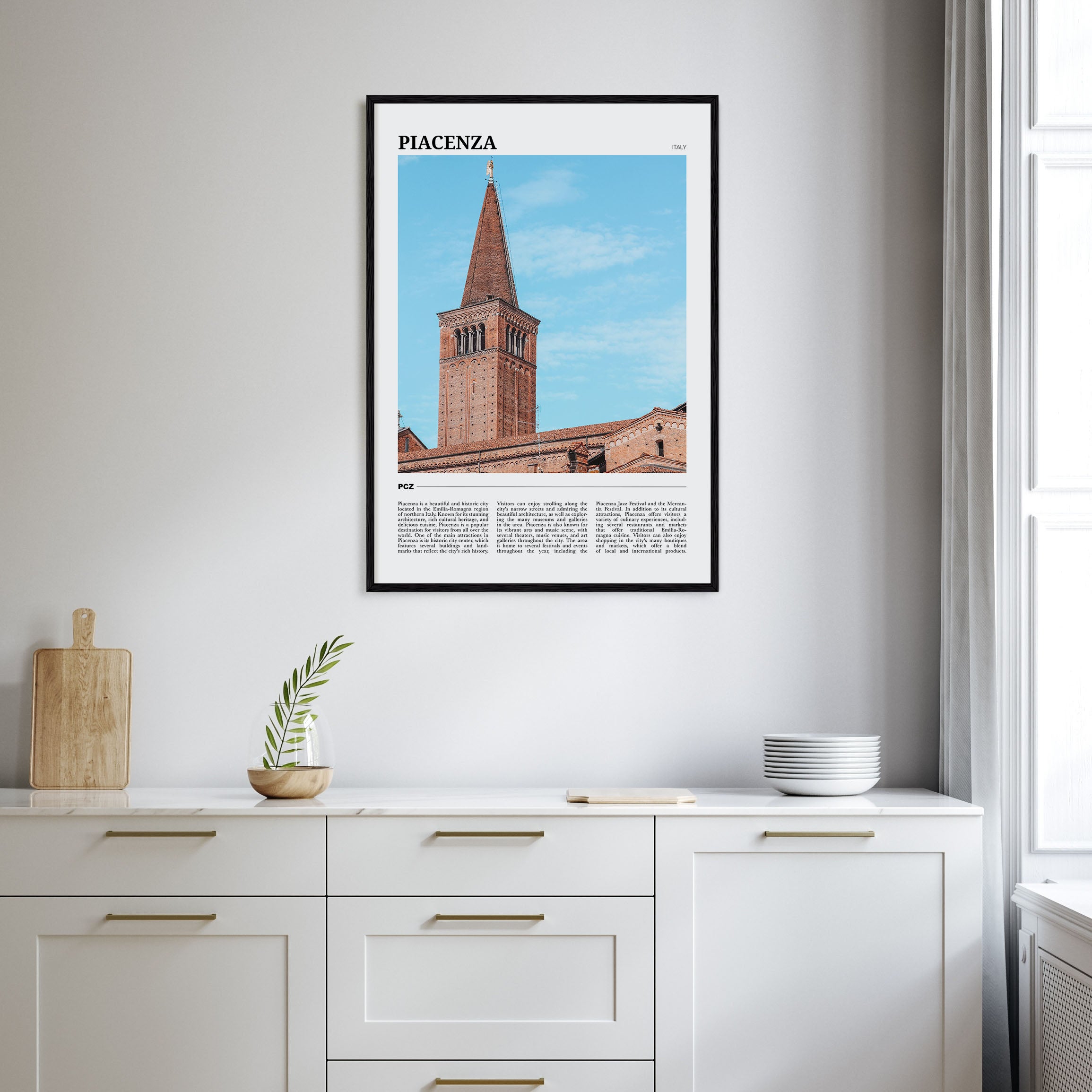 Piacenza Travel Color Poster