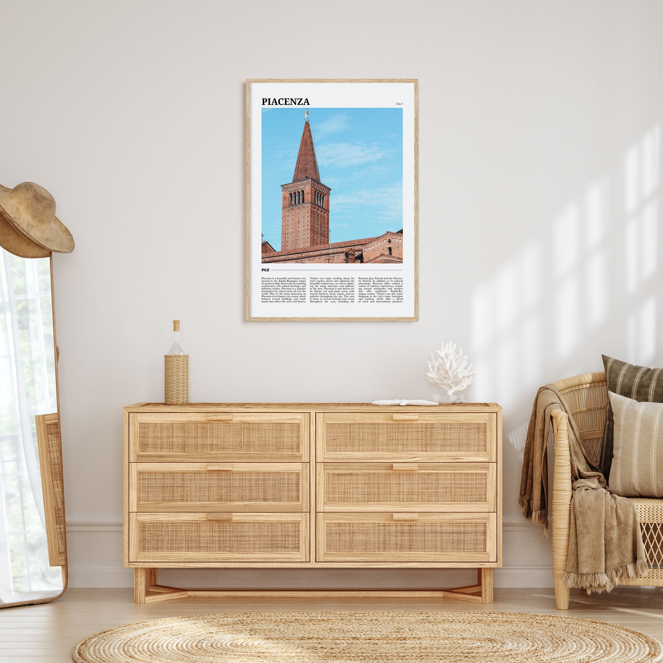 Piacenza Travel Color Poster