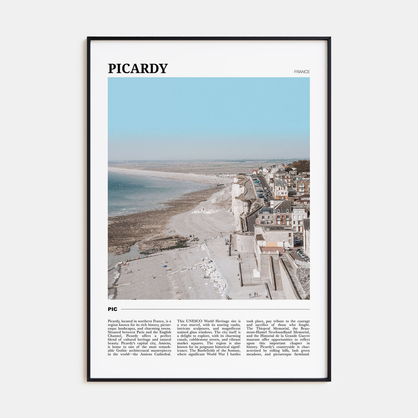 Picardy Travel Color Poster