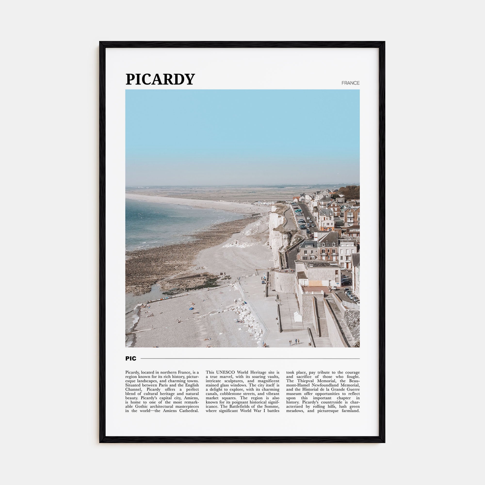 Picardy Travel Color Poster