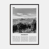 Piedmont Travel B&W Poster