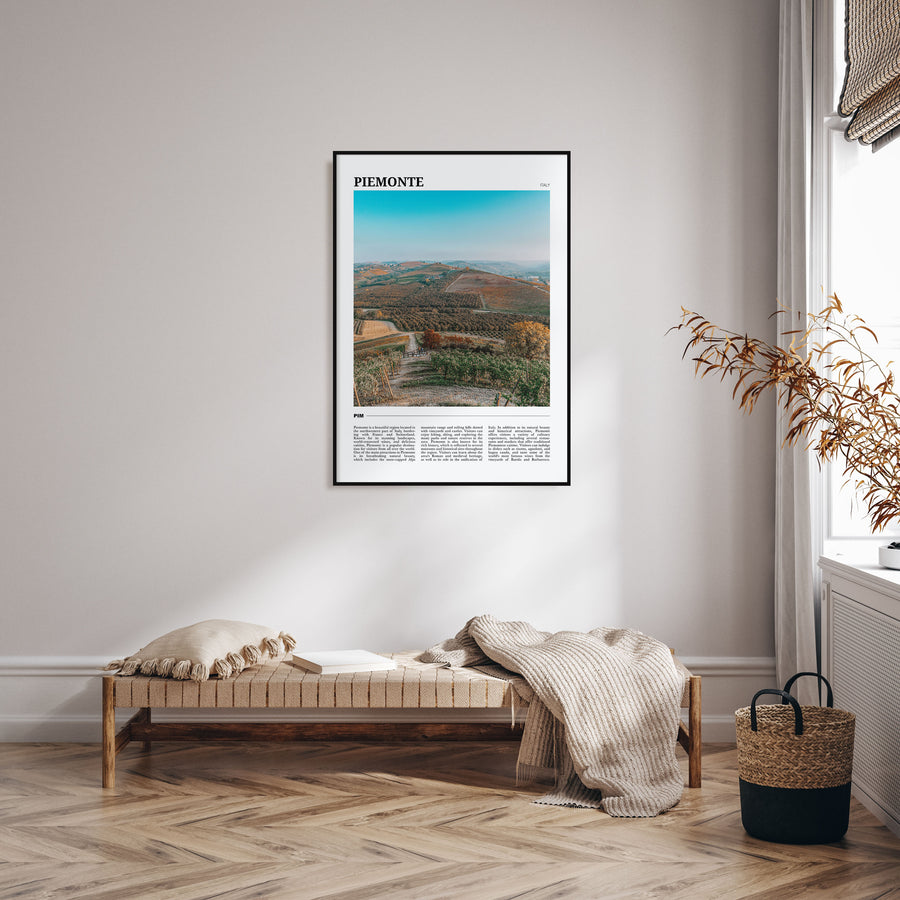 Piemonte Travel Color Poster