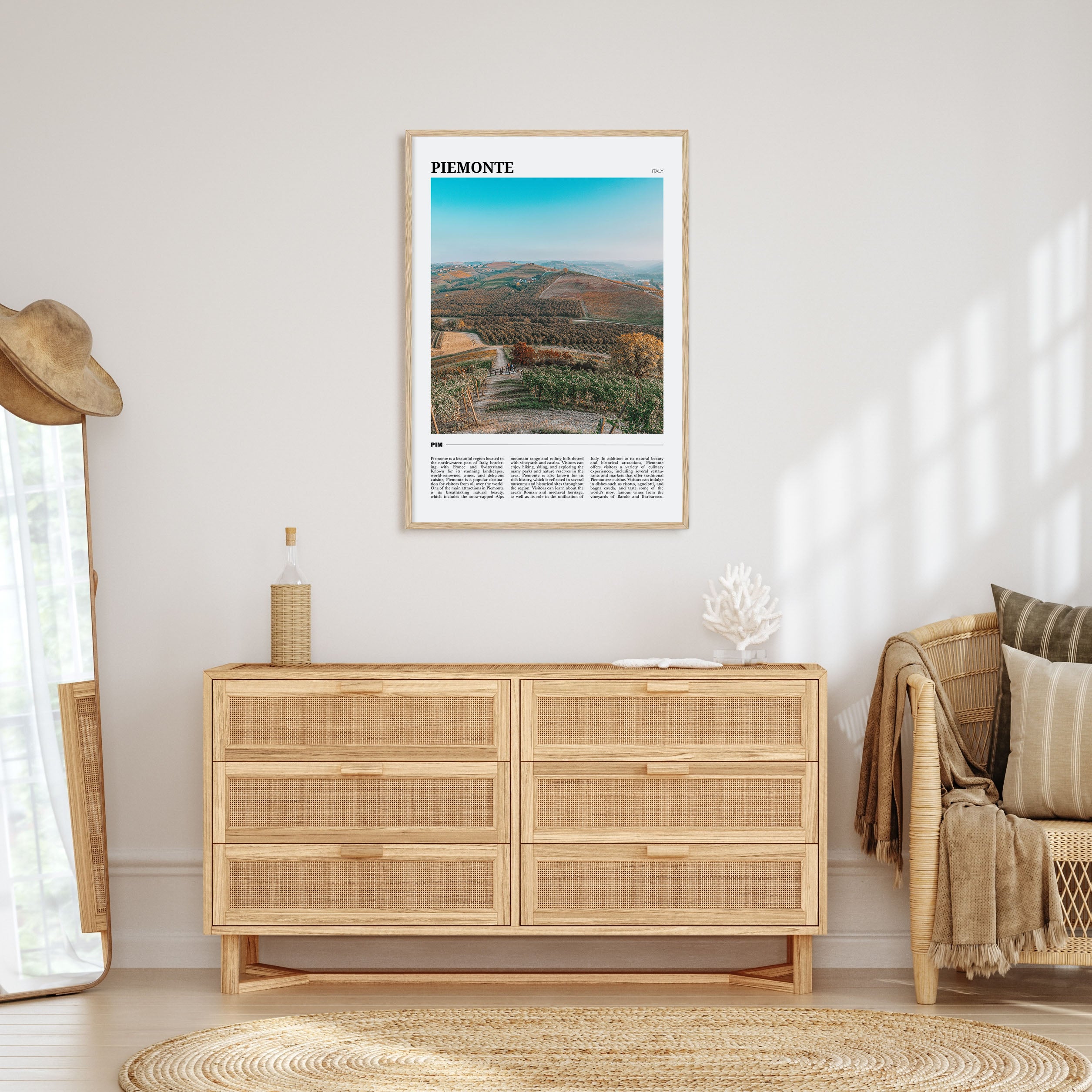 Piemonte Travel Color Poster