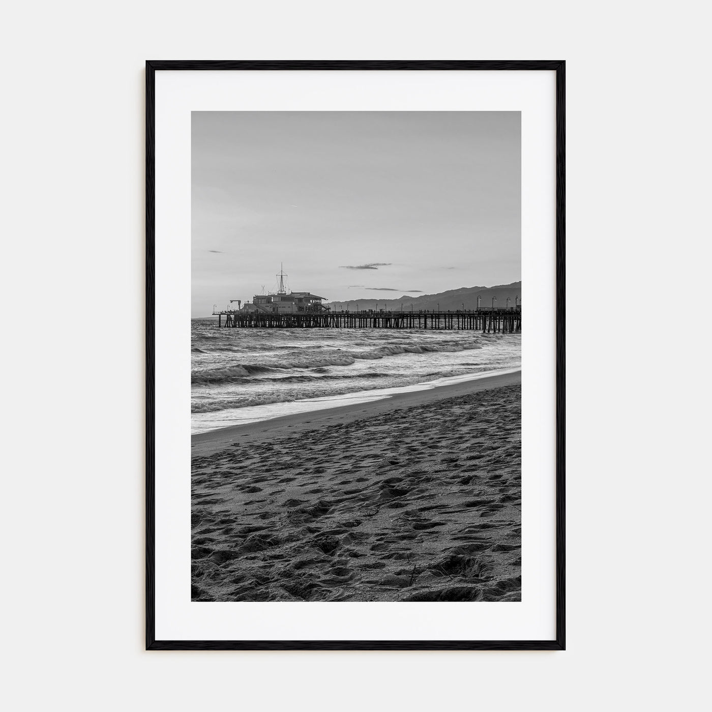 Pier Photo B&W No 1 Poster