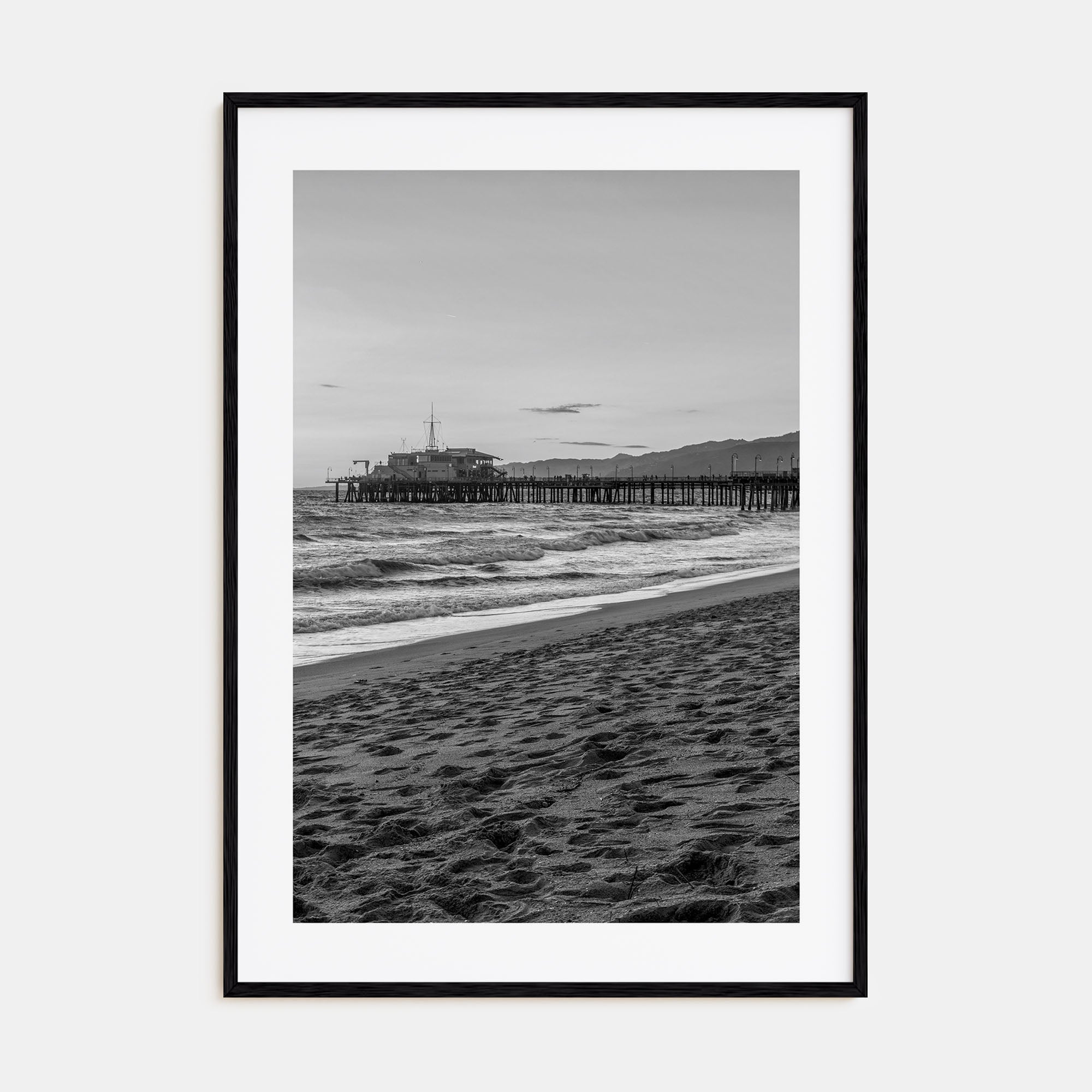 Pier Photo B&W No 1 Poster