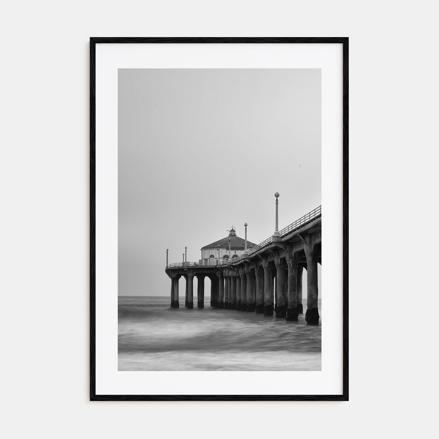 Pier Photo B&W No 2 Poster